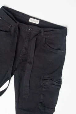 Tied Color Cargo Pants 20 Tied Color Cargo Pants -Victorious DL1283 BLK 6