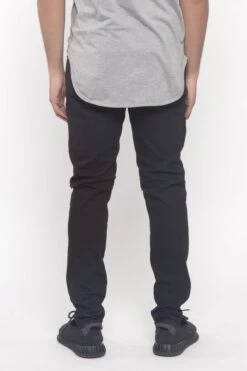 Distressed Colored Moto Jeans -Victorious DL1284 BLK 3