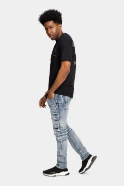 Stacked Acid Wash Jeans -Victorious DL1299 IND 6