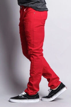 Distressed Colored Skinny Jeans -Victorious DL133 3