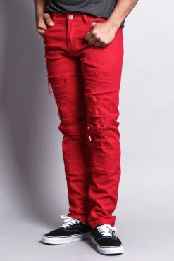 Distressed Colored Skinny Jeans -Victorious DL133 5