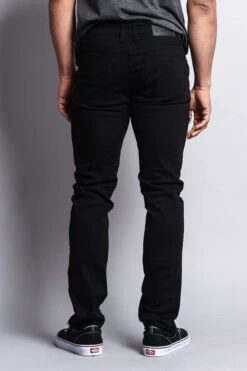 Distressed Colored Skinny Jeans -Victorious DL133 BLK 3