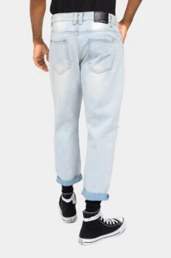 Distressed Cropped Denim Jeans 27 Distressed Cropped Denim Jeans -Victorious DL1354 LTI 3