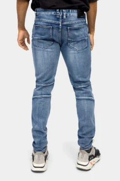 Distressed Moto Biker Denim Jeans -Victorious DL1360 IND 3