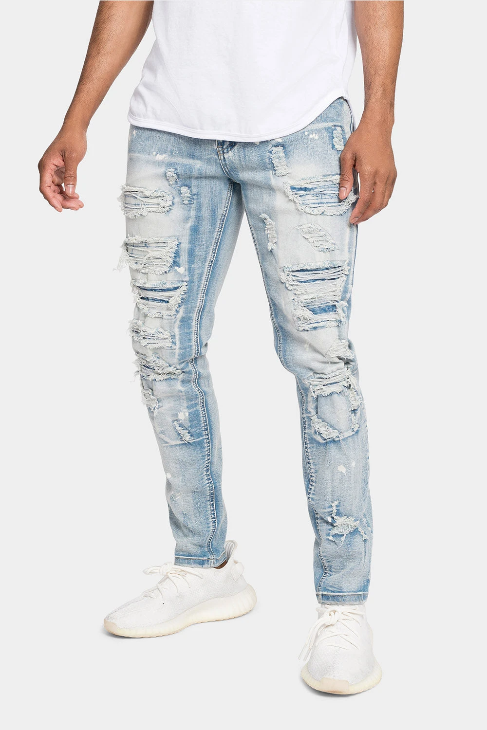 Distressed Patched Super Skinny Jeans 1 Distressed Patched Super Skinny Jeans