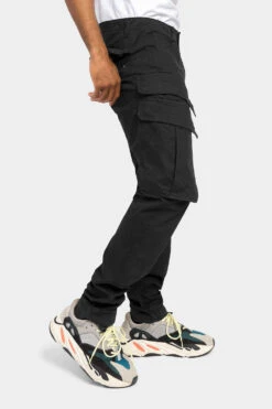 Dual Pocket Cargo Pants -Victorious DL1394 BLK 4