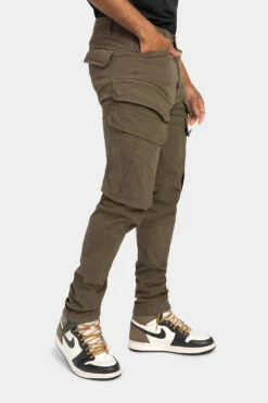 Dual Pocket Cargo Pants -Victorious DL1394 OLV 4