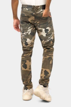 Distressed Biker Camo Jeans 7 Distressed Biker Camo Jeans -Victorious DL1408 OCM 3
