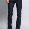 Men's Skinny Fit Raw Denim Jeans (Indigo)