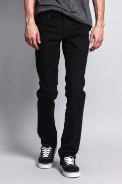 Men's Essential Skinny Fit Colored Jeans (Black) 15 Men's Essential Skinny Fit Colored Jeans (Black) -Victorious DL937 BLK 5
