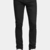 Men's Essential Skinny Fit Colored Jeans (Black)