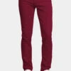Men's Essential Skinny Fit Colored Jeans (Burgundy)