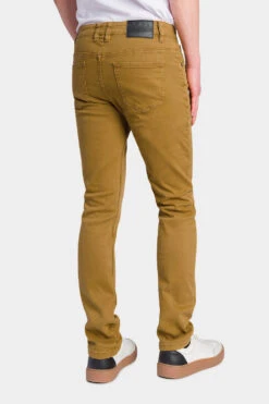 Men's Essential Skinny Fit Colored Jeans (Dark Wheat) 10 Men's Essential Skinny Fit Colored Jeans (Dark Wheat) -Victorious DL937 DKW 3