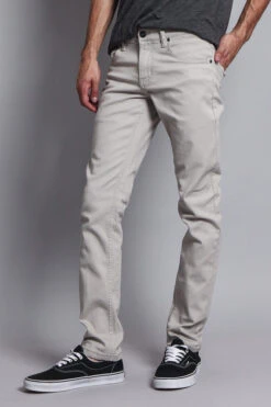 Men's Essential Skinny Fit Colored Jeans (Grey) 12 Men's Essential Skinny Fit Colored Jeans (Grey) -Victorious DL937 GRY 2