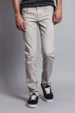 Men's Essential Skinny Fit Colored Jeans (Grey) 15 Men's Essential Skinny Fit Colored Jeans (Grey) -Victorious DL937 GRY 5