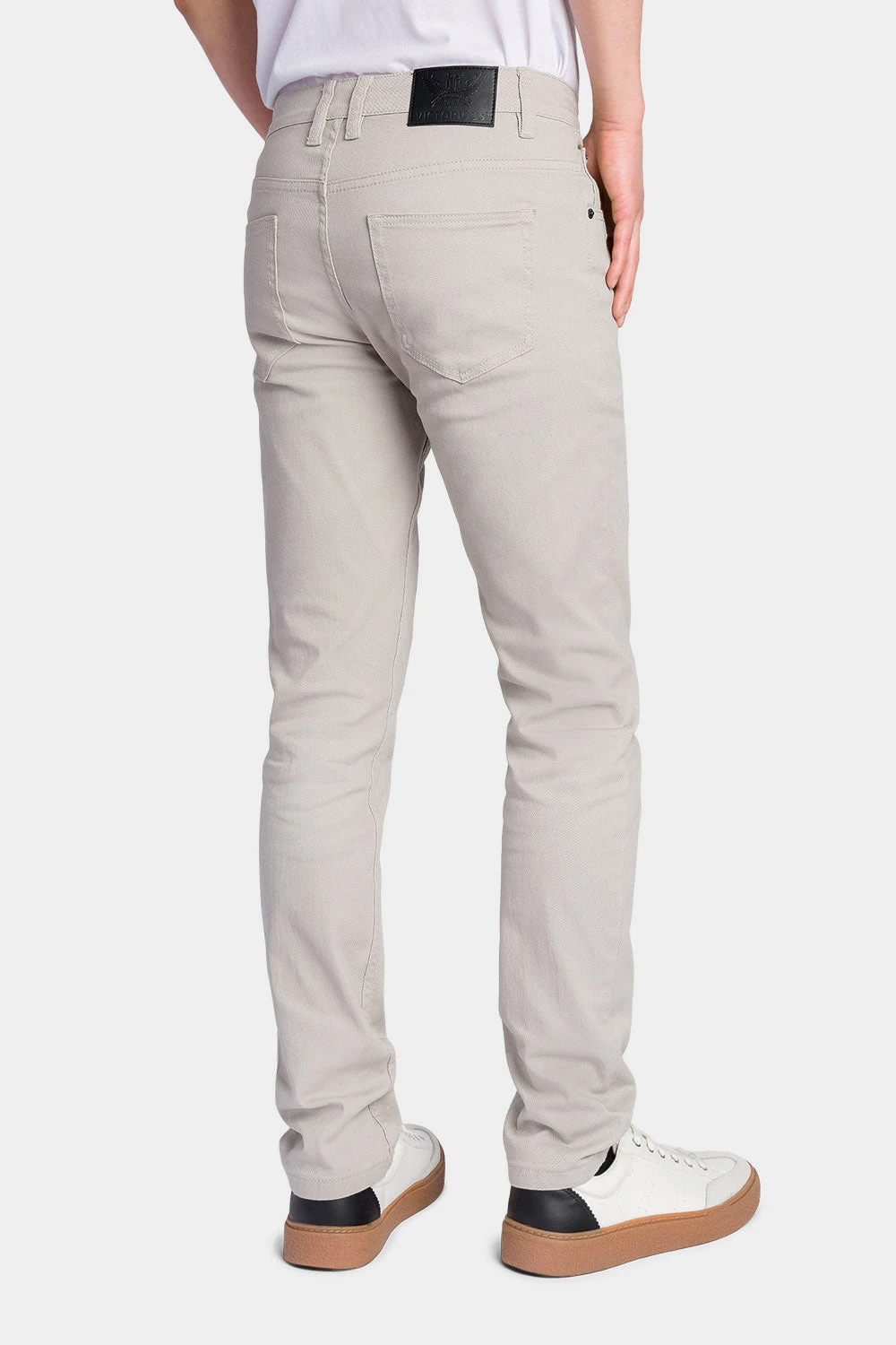 Men's Essential Skinny Fit Colored Jeans (Grey) 3 Men's Essential Skinny Fit Colored Jeans (Grey) - Image 3