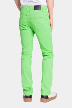 Men's Essential Skinny Fit Colored Jeans (Neon Green) 9 Men's Essential Skinny Fit Colored Jeans (Neon Green) -Victorious DL937 NGR 3