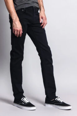 Men's Essential Skinny Fit Colored Jeans (Navy) -Victorious DL937 NVY 4