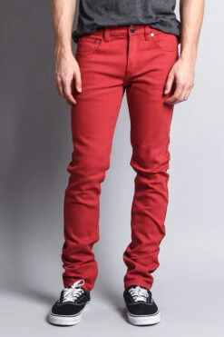 Men's Essential Skinny Fit Colored Jeans (Picante) 11 Men's Essential Skinny Fit Colored Jeans (Picante) -Victorious DL937 PCT 1