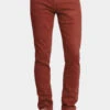 Men's Essential Skinny Fit Colored Jeans (Rust)
