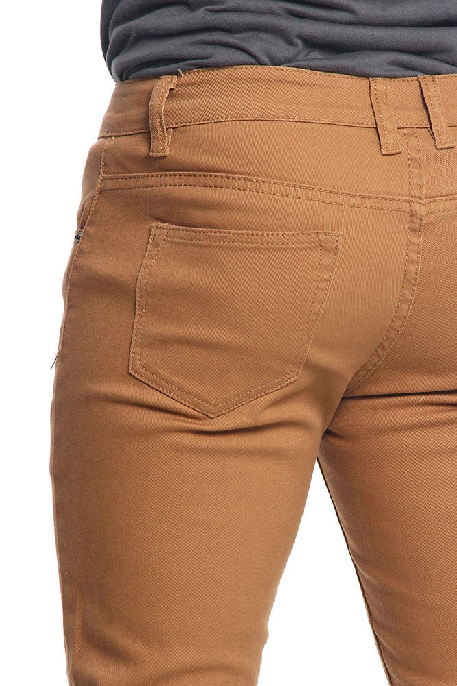 Men's Essential Skinny Fit Colored Jeans (Wheat) 7 Men's Essential Skinny Fit Colored Jeans (Wheat) - Image 7