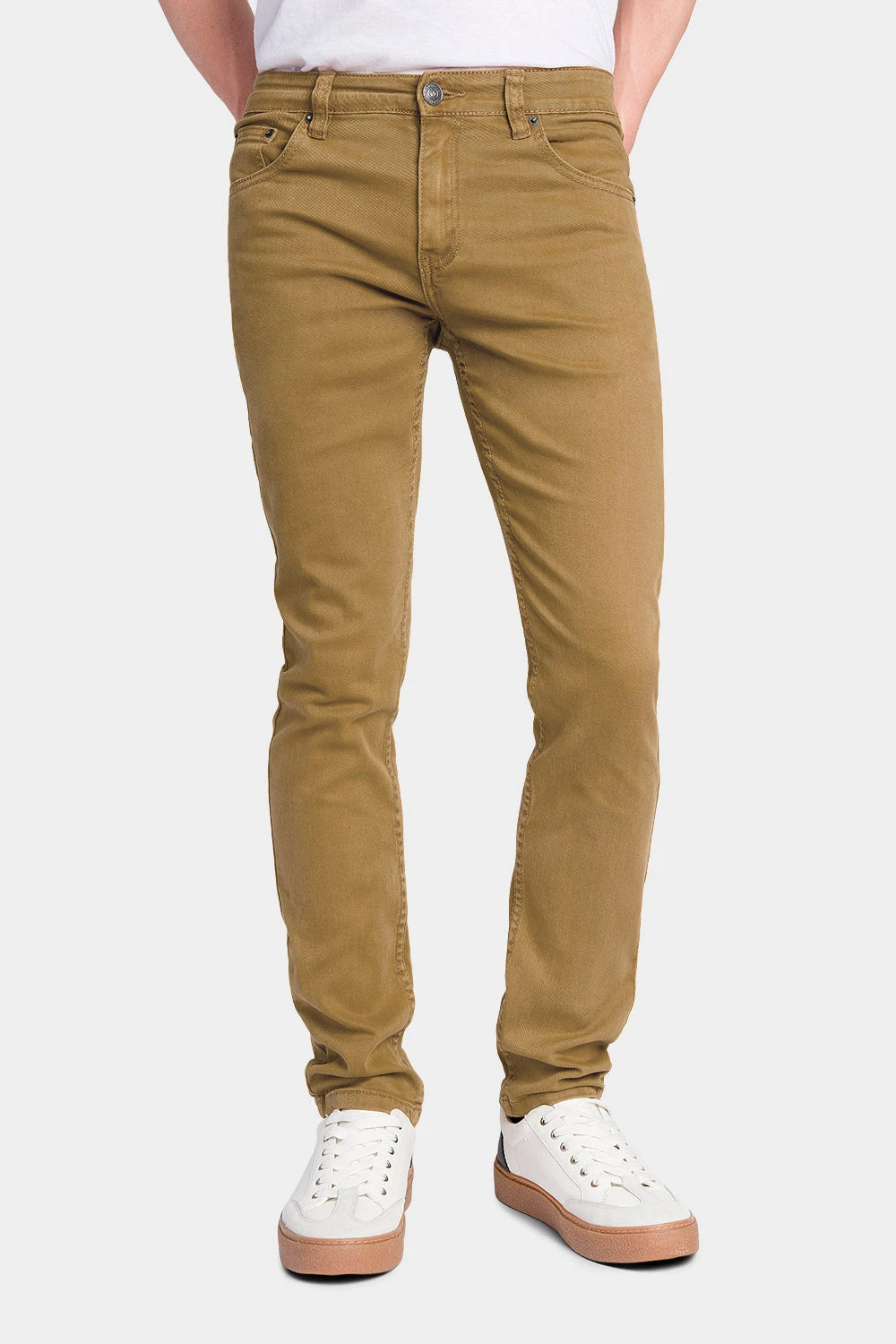 Men's Essential Skinny Fit Colored Jeans (Wheat) 1 Men's Essential Skinny Fit Colored Jeans (Wheat)