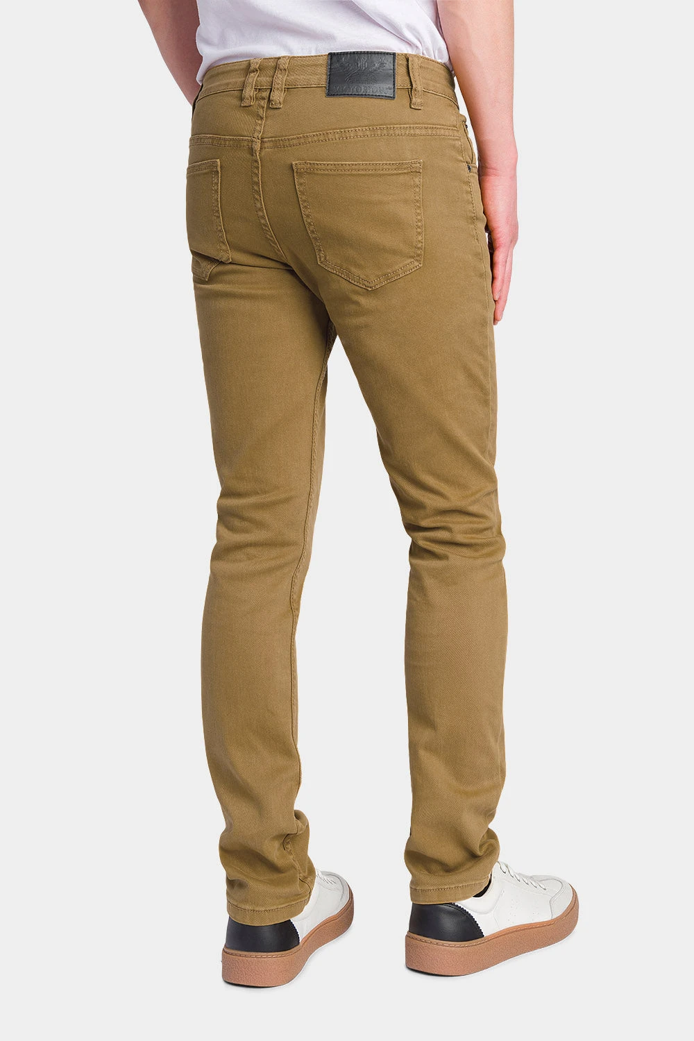 Men's Essential Skinny Fit Colored Jeans (Wheat) 3 Men's Essential Skinny Fit Colored Jeans (Wheat) - Image 3