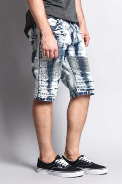 Acid Washed Biker Shorts -Victorious DS2006 ICE 4