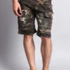 Camo Cargo Biker Shorts