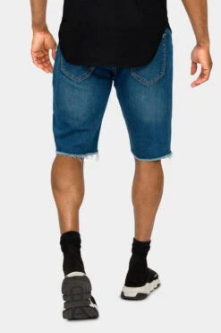 Ripped Bandana Repair Denim Shorts -Victorious DS2029 IND 3