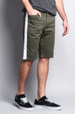 Men's Shorts With Accent Band -Victorious DS2030 OLV 4