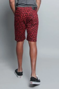 Leopard Print Shorts 27 Leopard Print Shorts -Victorious DS2044 RED 3
