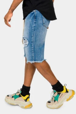 Ripped Raw Hem Denim Shorts 16 Ripped Raw Hem Denim Shorts -Victorious DS2045 IND 2