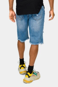 Ripped Raw Hem Denim Shorts 17 Ripped Raw Hem Denim Shorts -Victorious DS2045 IND 3