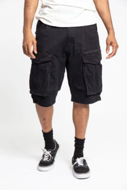 Deep Pocket Cargo Shorts -Victorious DS2056 BLK 1