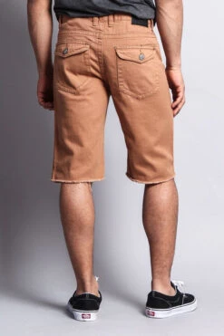 Distressed Colored Denim Shorts -Victorious DS431 4