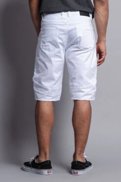 Distressed Biker Style Shorts -Victorious DS436 4