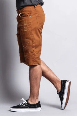 Distressed Biker Style Shorts -Victorious DS436 DKW 2