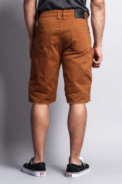 Distressed Biker Style Shorts -Victorious DS436 DKW 3