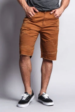 Distressed Biker Style Shorts -Victorious DS436 DKW 5