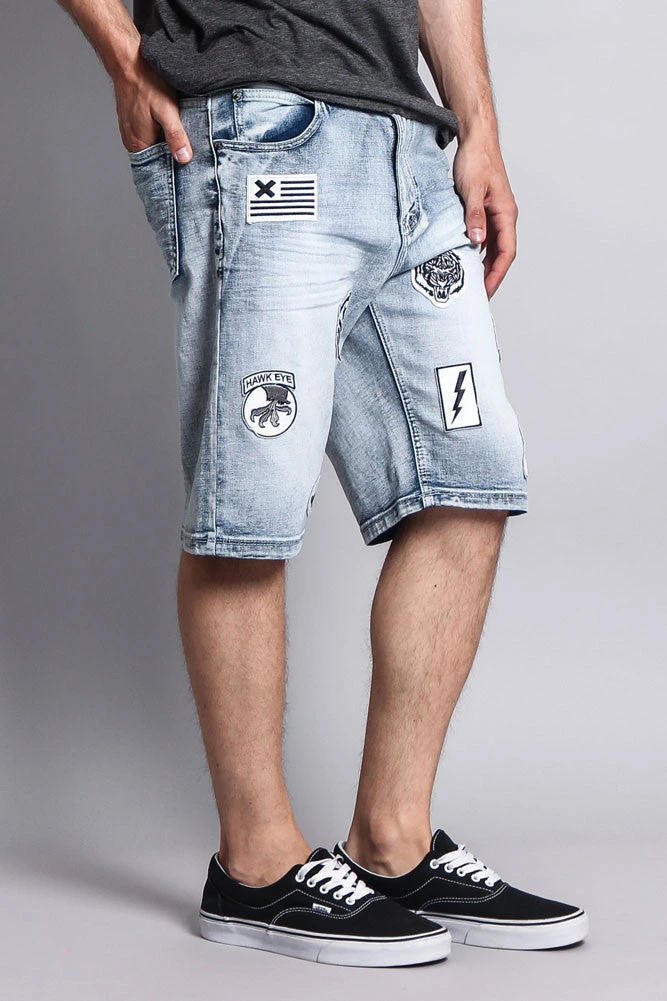 Patch Denim Shorts 9 Patch Denim Shorts - Image 9