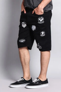 Patch Twill Shorts -Victorious DS763 BLK 2