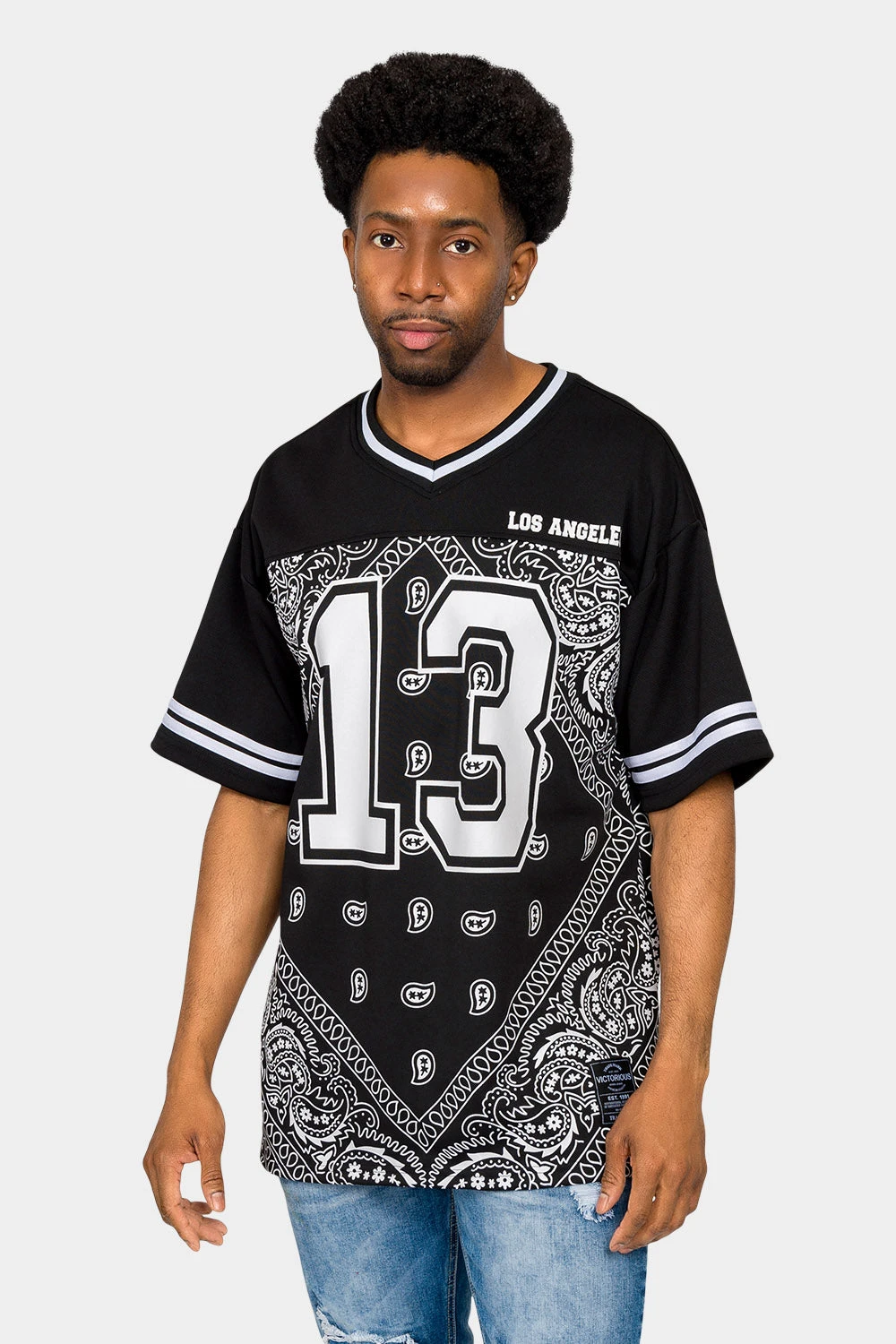Bandana Paisley 13 Football Jersey 1 Bandana Paisley 13 Football Jersey