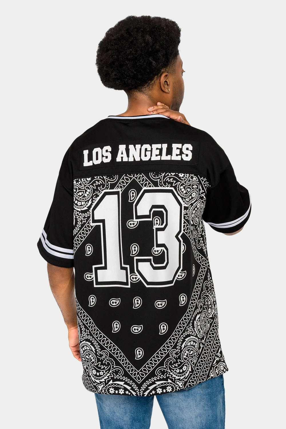 Bandana Paisley 13 Football Jersey 3 Bandana Paisley 13 Football Jersey - Image 3