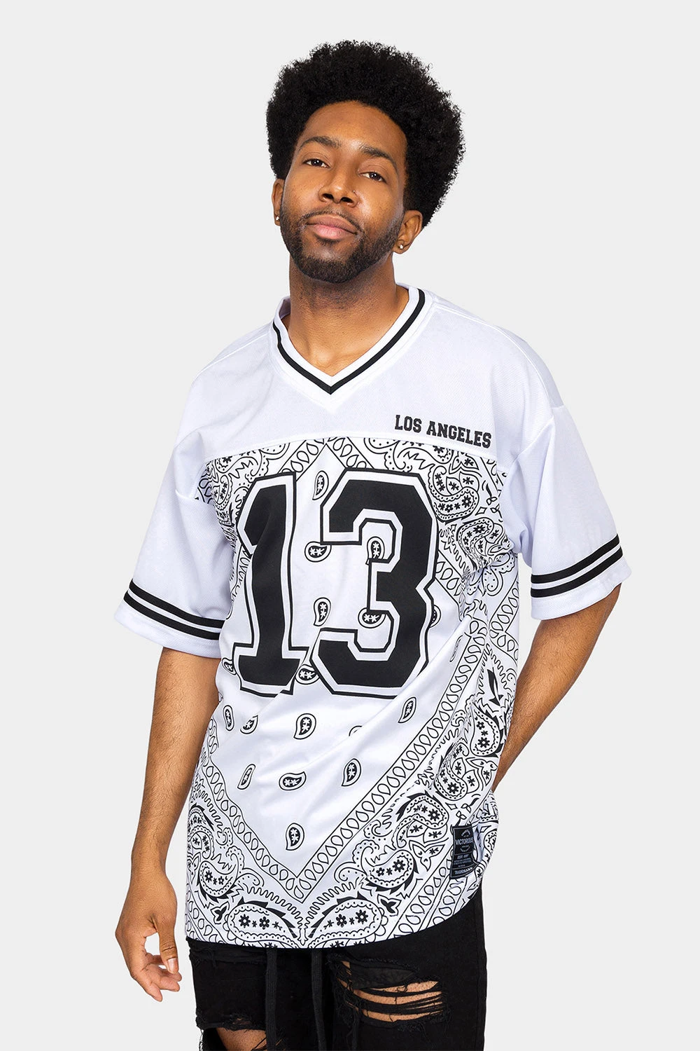 Bandana Paisley 13 Football Jersey 6 Bandana Paisley 13 Football Jersey - Image 6