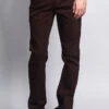 Men's Slim Fit Colored Jeans (Brown)