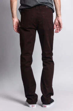 Men's Slim Fit Colored Jeans (Brown) 7 Men's Slim Fit Colored Jeans (Brown) -Victorious GS21 BRN 3