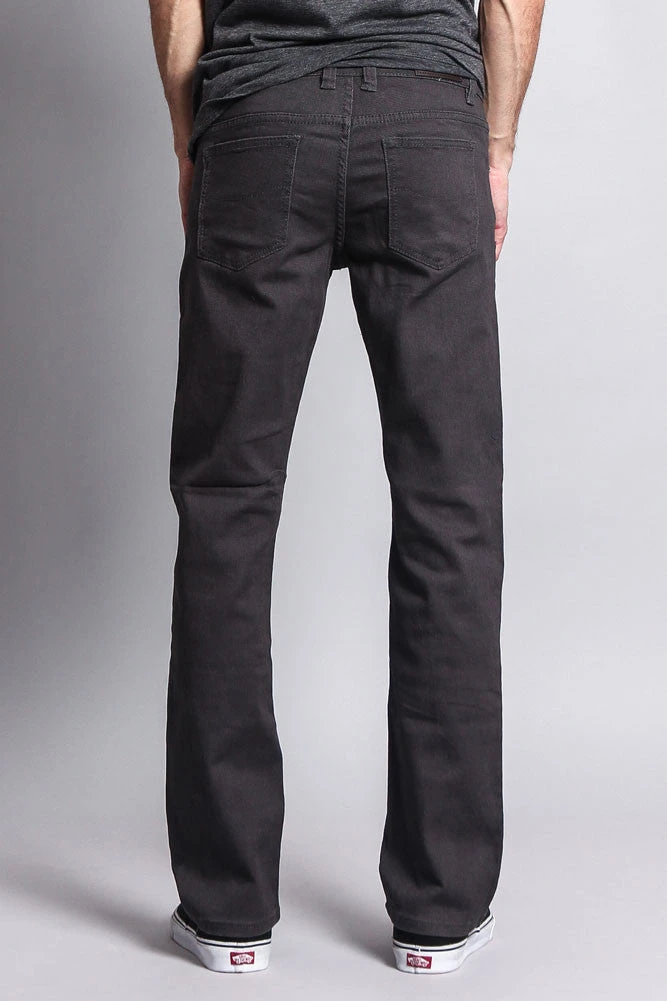 Men's Slim Fit Colored Jeans (Charcoal) 3 Men's Slim Fit Colored Jeans (Charcoal) - Image 3