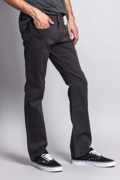 Men's Slim Fit Colored Jeans (Charcoal) 8 Men's Slim Fit Colored Jeans (Charcoal) -Victorious GS21 CHC 4
