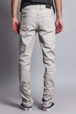 Men's Slim Fit Colored Jeans (Grey) -Victorious GS21 GRY 3